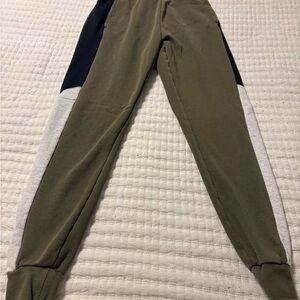 Nike Olive and Gray Track Pants